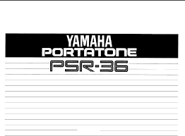 Yamaha Psr 36 Owners Manual Image Psr36e