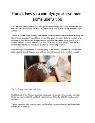 If your kit came with a bottle, you can mix the dye in that, then apply it directly to your hair. Here S How You Can Dye Your Own Hair Some Useful Tips By Color Mate Hair Color Issuu