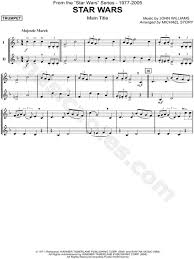 All melodies are public domain and are completely free to use, download and print out. Star Wars Main Theme Trumpet Duet From Star Wars Sheet Music In F Major Download Print Sheet Music Star Wars Sheet Music Trumpet Music