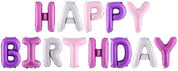 You're never alone, i'm always near, when your troubled, down or blue. Xxl Diy Happy Birthday Buchstaben Ballon Girlande Rosa Pink Und Violett 3 4 Meter Lang