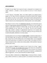 Final Efecto Mariposa Existencia Filosofia