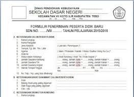 Contoh form pendaftaran siswa baru online. Download Formulir Pendaftaran Siswa Baru Sekolah Dasar