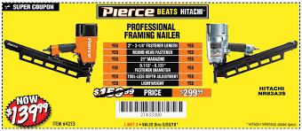 We did not find results for: Harbor Freight Tools New Product Announcement Pierce Professional Quality Pneumatic Nailers Milled