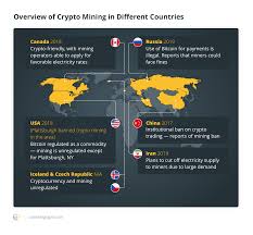 There are many countries where bitcoin is legal. Regulatory Overview Of Crypto Mining In Different Countries
