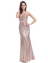 Long Flirty Cocktail Dress With Sequins Ever Pretty Us