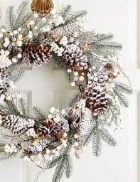 24 Inch Extra Large Lit Snowy Berry Wreath Christmas Wreaths Xmas Wreaths Christmas Decorations