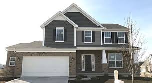Indiana Lacosta Brick With Storm Horizontal Siding Charcoal Accent Shake Black Shutters And White Trim Brick Siding Exterior Brick House Exterior