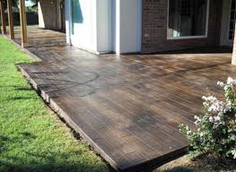 We are working on a backyard landscape plan with an experienced professional landscape architect who is trying to help make our dirt lot. Give A New Touch To House By Adoring Stained Concrete Patio Topsdecor Com