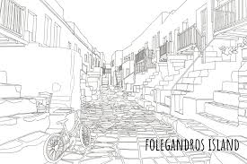 Most relevant best selling latest uploads. Folegandros Island Coloring Page Custom Designed Illustrations Creative Market