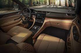 The info comes from a crumpled document. 2021 Jeep Grand Cherokee S Interior Mashes Luxury And Off Roading