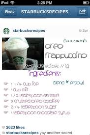 Pin By Maddie Smith On Foood 3333 Starbucks Recipes Starbucks Drinks Recipes Oreo Frappuccino