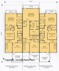 Designed for a narrow lot, with a floor plans are views of each floor, looking down from above. House Plan Information For Echo Beach 2 Storey Triplex Building Plans