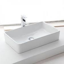 Vasque A Poser Rectangulaire 61x37 Cm Ceramique Orba Vasque A Poser Salle De Bain Vasque