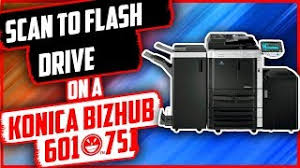 Go to website download printer driver for free. Konica How To Scan To Flash Drive On A Konica Bizhub 601 751 Youtube