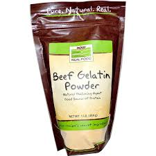 Now Foods Real Food Beef Gelatin Powder 1 Lb 454 G Natural Sweeteners Now Foods Beef Gelatin