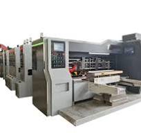 Full Automatic Carton Pizza Box Making Machine Color Corrugated Box  Printing Machine
