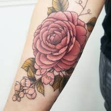Camellia Floral Tattoo Vintage Floral Tattoos Whimsical Tattoos Best Tattoos For Women