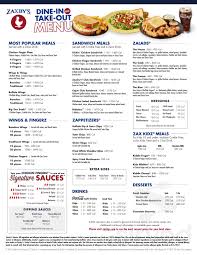 Maybe you would like to learn more about one of these? Zaxby S Chicken Fingers Buffalo Wings Menu In Orem Utah