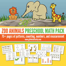 More advanced mathematical skills are based on an early math in the toddler years, you can help your child begin to develop early math skills by introducing ideas even young children can help fill, stir, and pour. Zoo Animals Preschool Math Pack Gift Of Curiosity