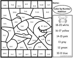 Addition Facts Subtraction Facts Word Families Color By Number Ocean Bundle Subtraction Facts Word Families Math Facts