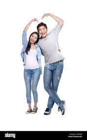 Asian woman white man couple hi-res stock photography and images - Alamy