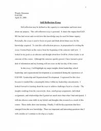My mother looked at me and said. Examples Of Self Reflection Papers Reflective Essaya Reflective Essay Is An Exploration Of A As Opposed To Presenting Your Reader The Opinions Of Other Academics And Writers In This