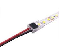 Super Slim LED Strip Connector - Strip to Wire - 2 Pin