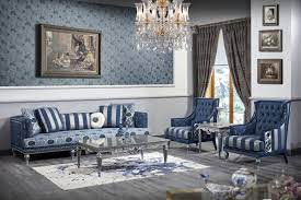 Many ways to make the house unique and beautiful, one of which is to put a number of decor. Casa Padrino Luxus Barock Wohnzimmer Set Dunkelblau Hellblau Silber Sofa 2 Sessel Couchtisch Barock Wohnzimmermobel Kaufen Bei Demotex Gmbh