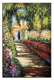 Claude Monet Garten In Giverny Bild Bilder Gemalde Olbilder Keilrahmen G17004 Www Jvmoebel De La Design Chesterfield Mobel Ledersofa Sofa