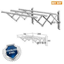 May 28, 2020 · the cresnel heavy duty rack can hold a considerable amount of laundry in comparison to the design of many other clothes racks. Mydiyhomedepot Stainless Steel 304 Wall Mounted Retractable Drying Rack Cloth Hanger With 3 Tube 2 Meter 9632 Shopee Malaysia