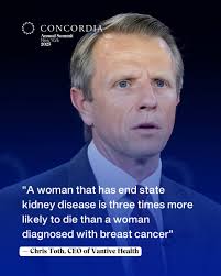 At #Concordia25, Chris Toth, CEO of @VantiveHealth, highlighted the urgent  need for innovative and compassionate kidney care solutions, emphasizing  the transformative role of home dialysis and cross-sector collaboration in  tackling kidney disease.