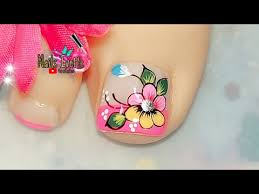 Decoracion de unas de los pies ideas de maquillaje. Flores Camaleon Tutorial Paso A Paso Youtube