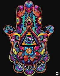 Pin By Marian On Imagens Hamsa Art Eye Painting Hippie Art