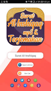 Cara membacanya panjang 2 harakat. Surat Al Insyiqaq Mp3 Dan Terjemahannya Fur Android Apk Herunterladen