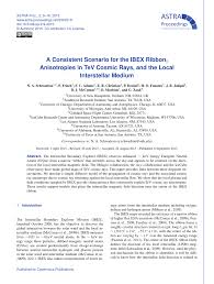 Pdf A Consistent Scenario For The Ibex Ribbon Anisotropies
