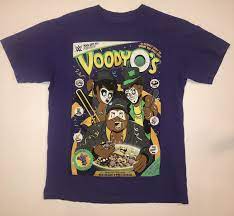 WWE Voody-O's T-Shirt Men's M Short Sleeve Crew Neck Graphic  Purple WM 34 | eBay