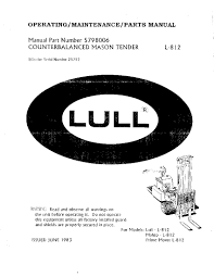 Prime Mover Skid Steer L 812 Parts Manual Pdf Download Service Manual Repair Manual Pdf Download