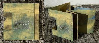 Terres 2 Livre Paysage Paysage Chassis Toile Collages De Papier