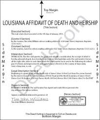 Statutory declarations are often used. Louisiana Affidavit Of Death And Heirship Forms Deeds Com