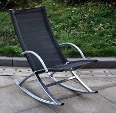 Modern Rocking Deck Chair Relaxer Furniture Garden Comfortable Home Outdoor Seat