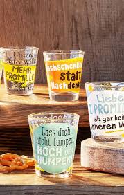 Schnapsglaser Mit Spruch 6er Set Jetzt Bei Weltbild De Bestellen Schnapsglaser Schnaps Glas