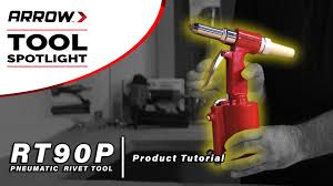 Match the diameter of the hole in the nosepiece to the outside diameter of the narrowest part of the rivet you. Product Tutorial Arrow S Rt90p Pneumatic Rivet Tool Youtube
