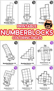 Numberblocks Printables Fun Printables For Kids Coloring Pages For Kids Cool Coloring Pages