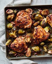 Honey Mustard Sheet Pan Chicken With Brussels Sprouts Recipe Real Food Recipes Chicken Recipes Food Recipes