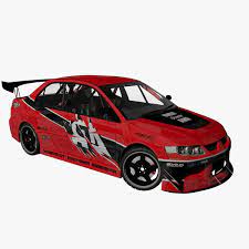 Sean's mitsubishi evo in fast & furious tokyo drift the evo ixs had also been loaded over the rear springs and fitted with a pr white body kit to provide them with an oversize fender. Tokyo Drift Mitsubishi Evo 3d Modell Turbosquid 783231