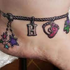 Trendy ankle tattoos are gaining popularity these days, especially among women. Tattoo Uploaded By Tattoo By James Charm Bracelet 954157 Tattoodo