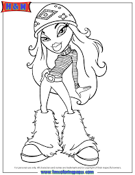 Bratz cheerleader sasha coloring page printable for girls. Bratz Cloe Coloring Pages Coloring Home