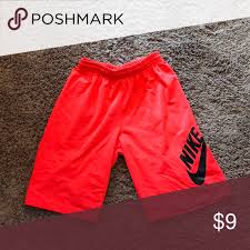 Black And Orange Nike Shorts Nike Neon Orange Boys Shorts Nike Neon Nike Shorts Boy Shorts