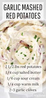 Creamy Garlic Mashed Red Potatoes I Heart Naptime Recipe Mashed Red Potatoes Thanksgiving Mashed Potatoes Recipe Red Potato Recipes