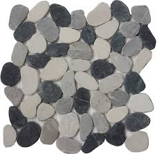 If you have tile in your bathroom, kitchen, or other area of your home, sooner or later you will want to know how to regrout it. Interlocking Pebble Floor Tiles 10 Sheets Kitchen Bathroom Deck And Patio Flooring Indoor And Outdoor Use Natural White Grey Black Stones Tile Quick And Easy Grout Installation Buy Online In